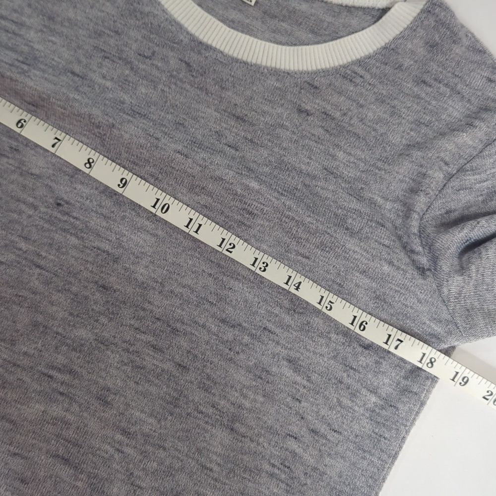 Aritzia Wilfred Womens Sweater XS Gray Berri Crew Neck Heathered Lightweight - Picture 9 of 10